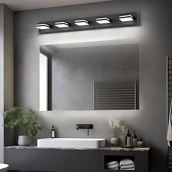 SineRise LED Modern Bathroom Vanity Light Fixtures (5-Light